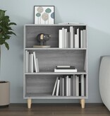 VidaXL Dressoir 69,5x32,5x90 cm bewerkt hout grijs sonoma eikenkleurig