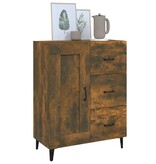 VidaXL Dressoir 69,5x34x90 cm bewerkt hout gerookt eikenkleurig
