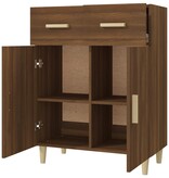 VidaXL Dressoir 69,5x34x89 cm bewerkt hout bruin eikenkleur