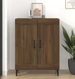 VidaXL Dressoir 69,5x34x90 cm bewerkt hout bruin eikenkleur