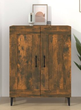 VidaXL Dressoir 69,5x34x90 cm bewerkt hout gerookt eikenkleurig