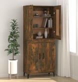 VidaXL Dressoir 69,5x34x90 cm bewerkt hout gerookt eikenkleurig