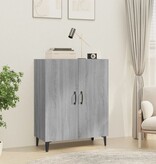 VidaXL Dressoir 70x34x90 cm bewerkt hout grijs sonoma eikenkleurig