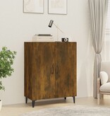 VidaXL Dressoir 70x34x90 cm bewerkt hout gerookt eikenkleurig