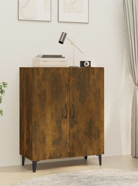 VidaXL Dressoir 70x34x90 cm bewerkt hout gerookt eikenkleurig