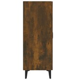 VidaXL Dressoir 70x34x90 cm bewerkt hout gerookt eikenkleurig