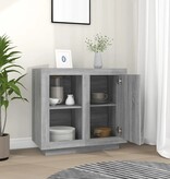 VidaXL Dressoir 80x40x75 cm grijs sonoma eikenkleurig
