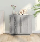 VidaXL Dressoir 80x40x75 cm bewerkt hout grijs sonoma eikenkleurig
