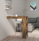 VidaXL Bartafel wandgemonteerd 102x45x103,5 cm bewerkt hout eikenkleur