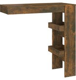 VidaXL Bartafel wandgemonteerd 102x45x103,5 cm bewerkt hout eikenkleur