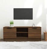 VidaXL Tv-meubel 102x35x36,5 cm bewerkt hout bruin eikenkleur