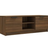 VidaXL Tv-meubel 102x35x36,5 cm bewerkt hout bruin eikenkleur