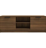 VidaXL Tv-meubel 102x35x36,5 cm bewerkt hout bruin eikenkleur