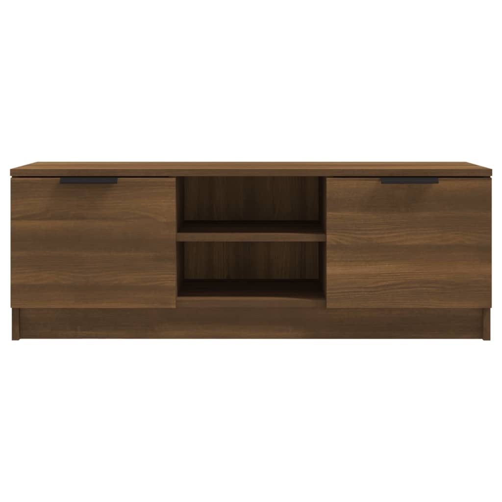 VidaXL Tv-meubel 102x35x36,5 cm bewerkt hout bruin eikenkleur