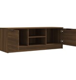 VidaXL Tv-meubel 102x35x36,5 cm bewerkt hout bruin eikenkleur
