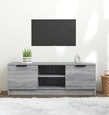 VidaXL Tv-meubel 102x35x36,5 cm bewerkt hout grijs sonoma eikenkleurig