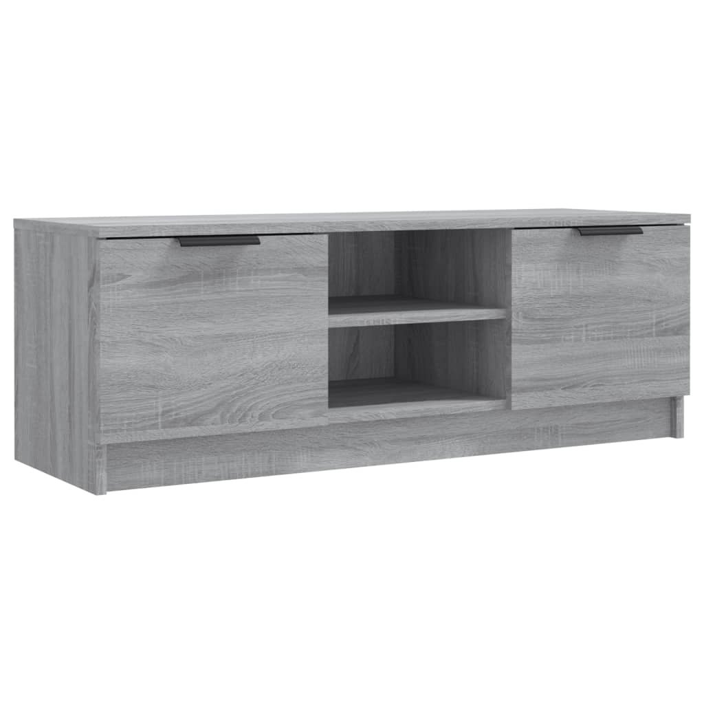 VidaXL Tv-meubel 102x35x36,5 cm bewerkt hout grijs sonoma eikenkleurig