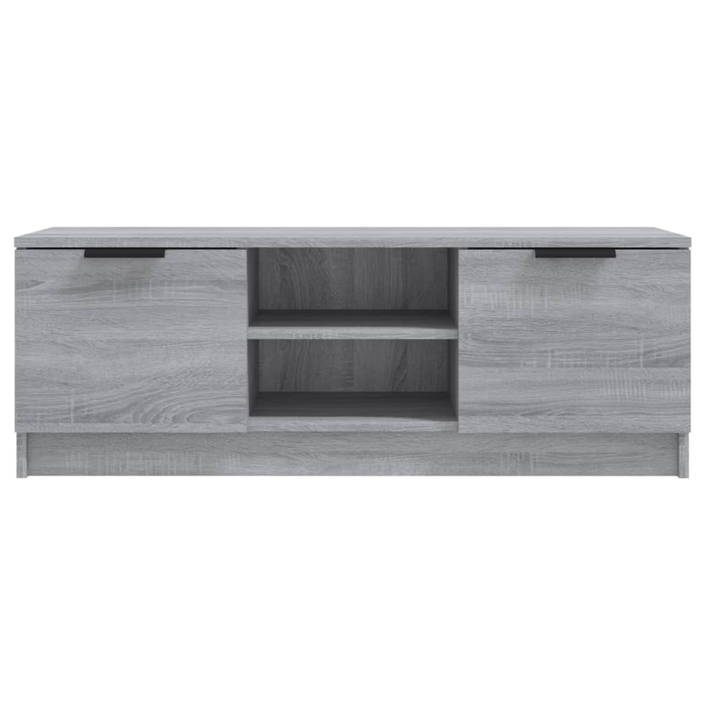 VidaXL Tv-meubel 102x35x36,5 cm bewerkt hout grijs sonoma eikenkleurig