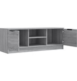 VidaXL Tv-meubel 102x35x36,5 cm bewerkt hout grijs sonoma eikenkleurig