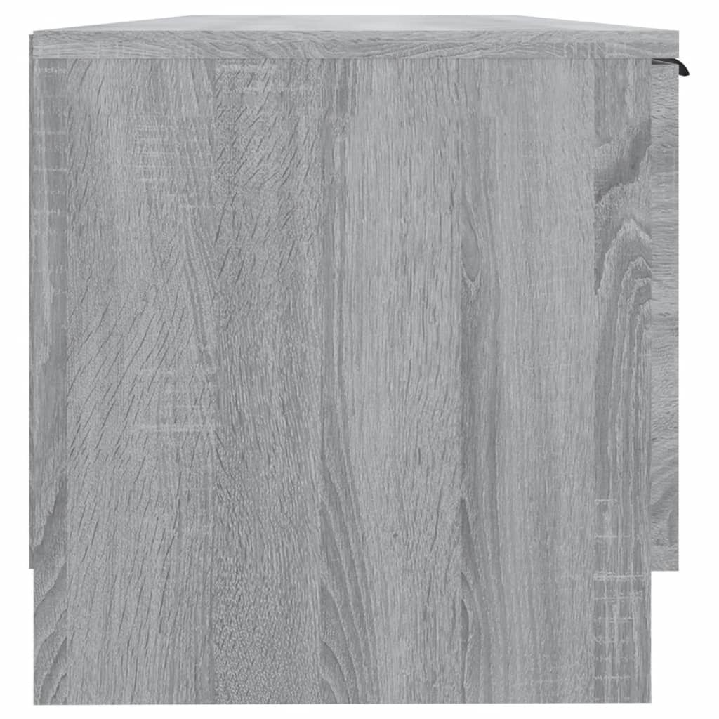 VidaXL Tv-meubel 102x35x36,5 cm bewerkt hout grijs sonoma eikenkleurig