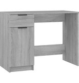 VidaXL Bureau 100x50x75 cm bewerkt hout grijs sonoma eikenkleurig