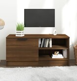 VidaXL Tv-meubel 80x35x36,5 cm bewerkt hout bruin eikenkleur
