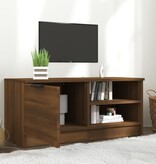VidaXL Tv-meubel 80x35x36,5 cm bewerkt hout bruin eikenkleur