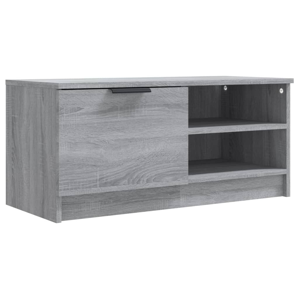 VidaXL Tv-meubel 80x35x36,5 cm bewerkt hout grijs sonoma eikenkleurig