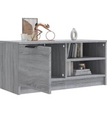 VidaXL Tv-meubel 80x35x36,5 cm bewerkt hout grijs sonoma eikenkleurig