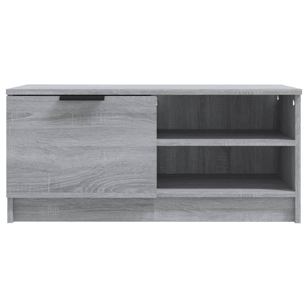 VidaXL Tv-meubel 80x35x36,5 cm bewerkt hout grijs sonoma eikenkleurig