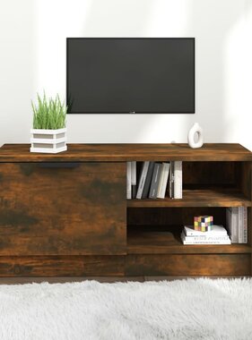 VidaXL Tv-meubel 80x35x36,5 cm bewerkt hout gerookt eikenkleurig