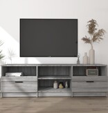 VidaXL Tv-meubel 150x33,5x45 cm bewerkt hout grijs sonoma eikenkleurig