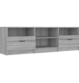 VidaXL Tv-meubel 150x33,5x45 cm bewerkt hout grijs sonoma eikenkleurig