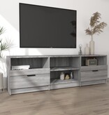 VidaXL Tv-meubel 150x33,5x45 cm bewerkt hout grijs sonoma eikenkleurig