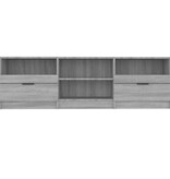 VidaXL Tv-meubel 150x33,5x45 cm bewerkt hout grijs sonoma eikenkleurig