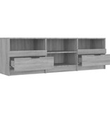 VidaXL Tv-meubel 150x33,5x45 cm bewerkt hout grijs sonoma eikenkleurig