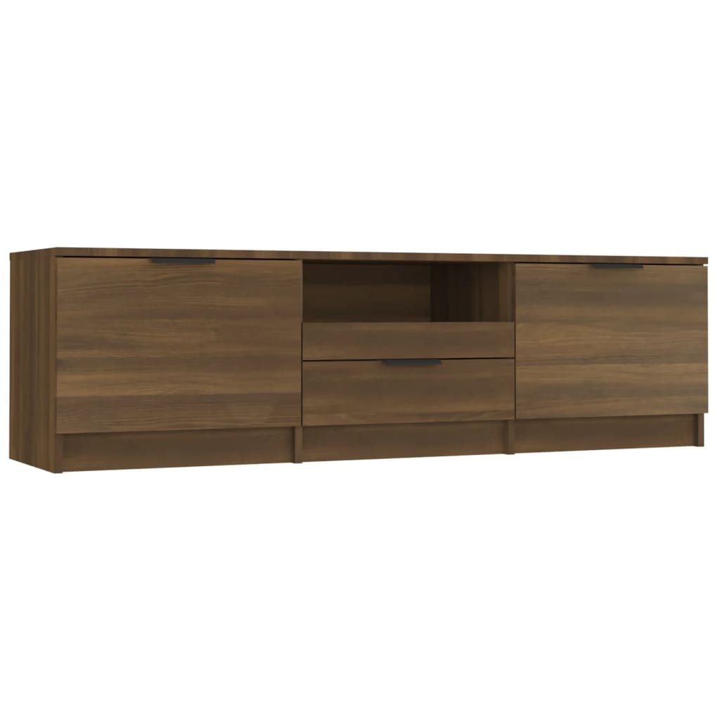 VidaXL Tv-meubel 140x35x40 cm bewerkt hout bruin eikenkleur
