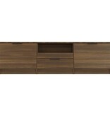 VidaXL Tv-meubel 140x35x40 cm bewerkt hout bruin eikenkleur