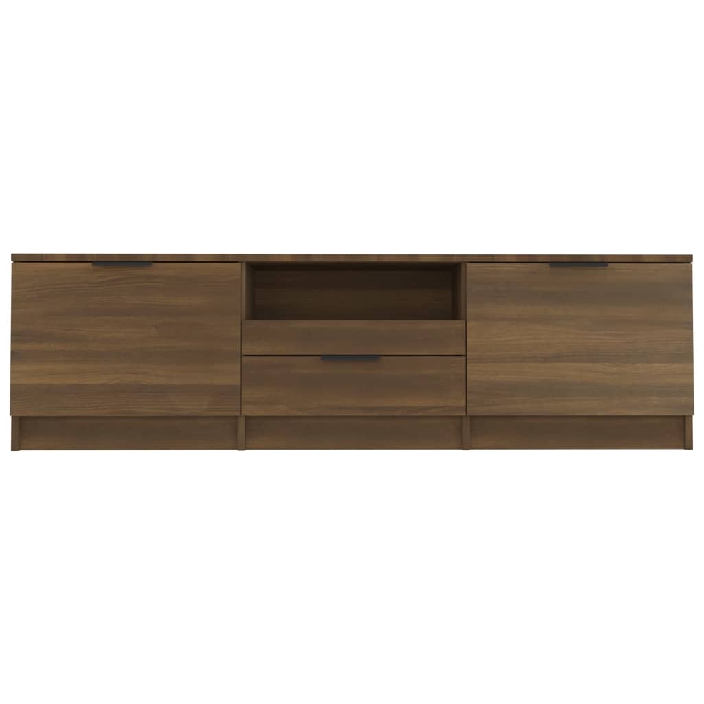 VidaXL Tv-meubel 140x35x40 cm bewerkt hout bruin eikenkleur