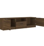 VidaXL Tv-meubel 140x35x40 cm bewerkt hout bruin eikenkleur