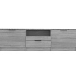 VidaXL Tv-meubel 140x35x40 cm bewerkt hout grijs sonoma eikenkleurig