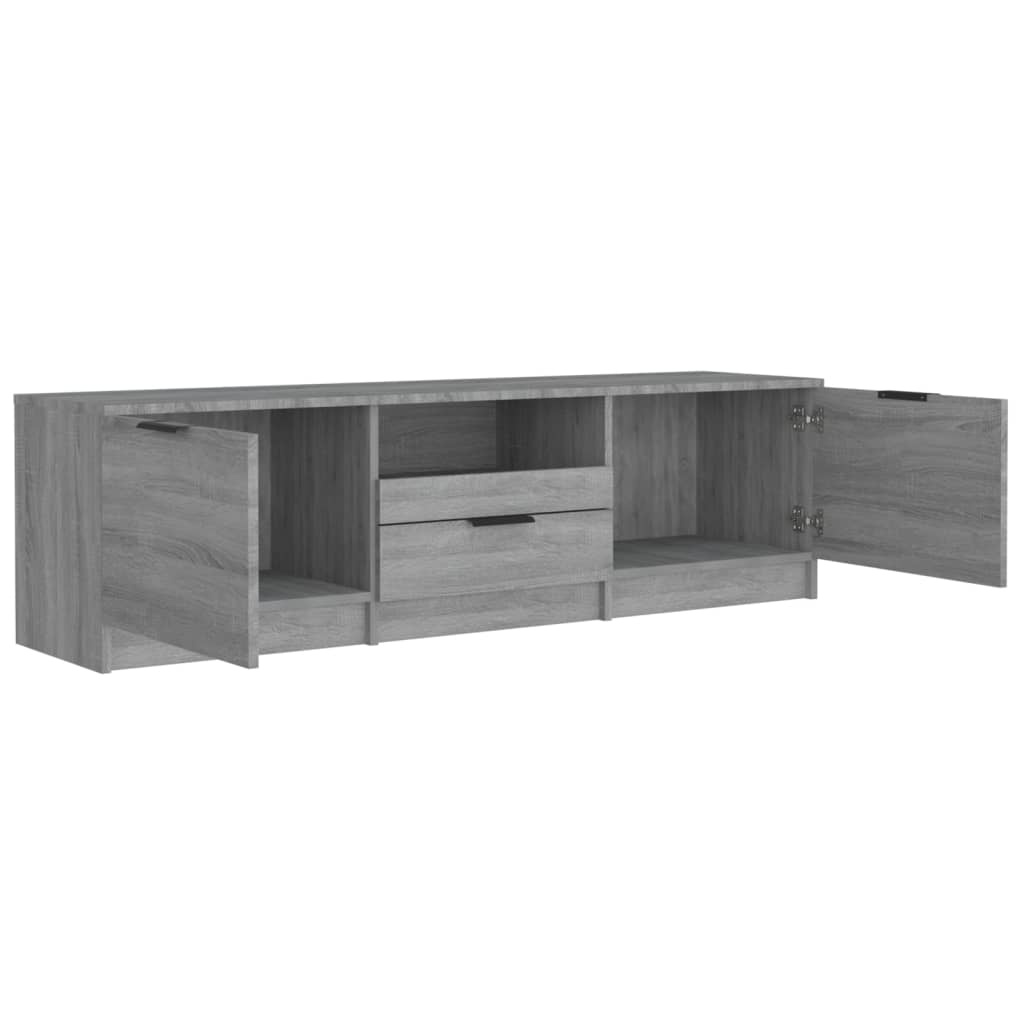 VidaXL Tv-meubel 140x35x40 cm bewerkt hout grijs sonoma eikenkleurig