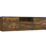 VidaXL Tv-meubel 140x35x40 cm bewerkt hout gerookt eikenkleurig