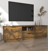 VidaXL Tv-meubel 140x35x40 cm bewerkt hout gerookt eikenkleurig