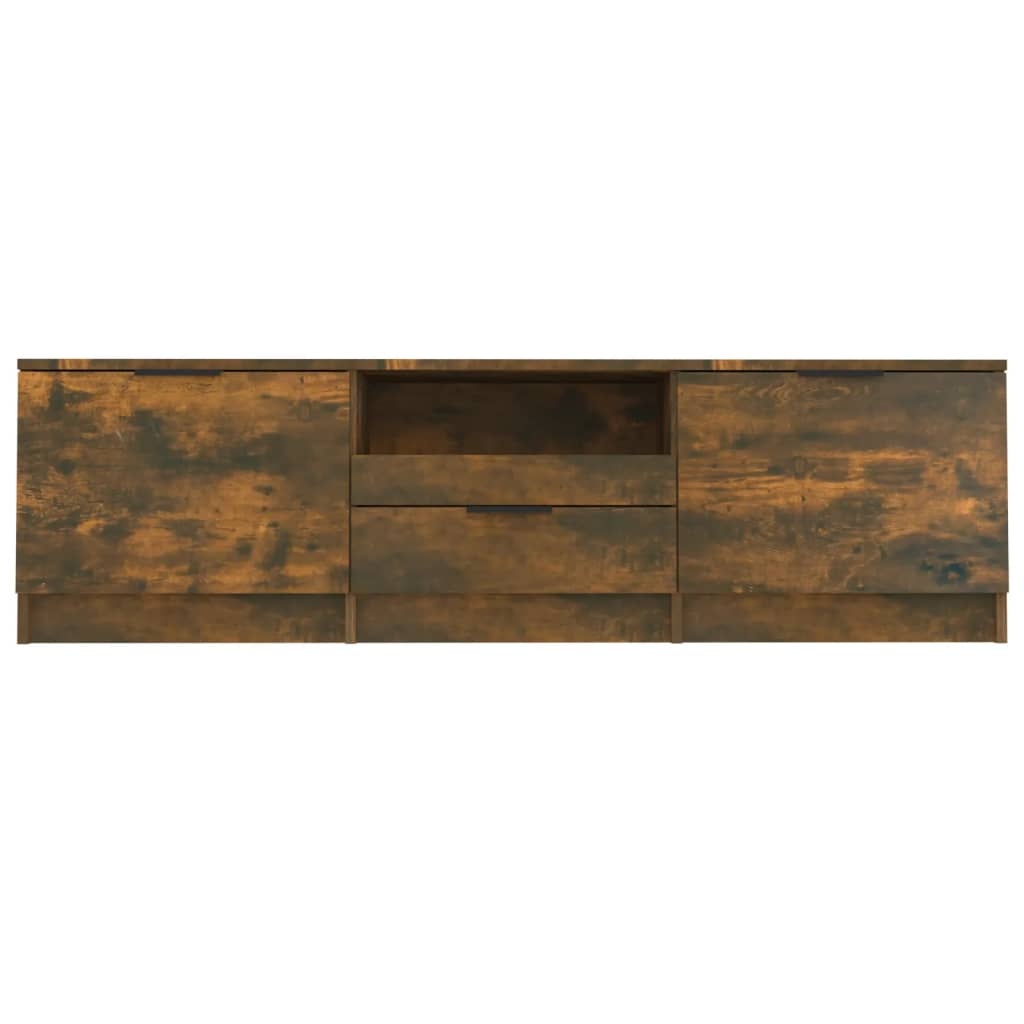 VidaXL Tv-meubel 140x35x40 cm bewerkt hout gerookt eikenkleurig