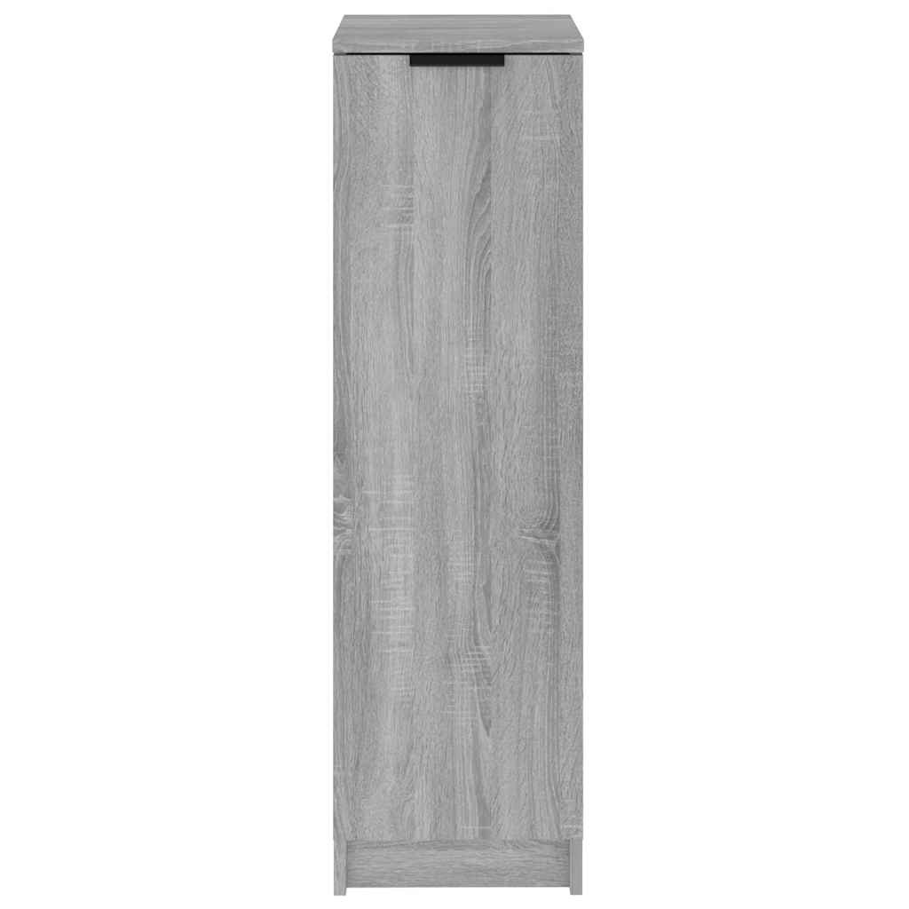 VidaXL Schoenenkast 30x35x100 cm bewerkt hout grijs sonoma eikenkleur