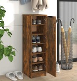 VidaXL Schoenenkast 30x35x100 cm bewerkt hout gerookt eikenkleurig