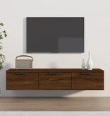 VidaXL Wandkast 102x30x20 cm bewerkt hout bruineikenkleurig