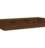 VidaXL Wandkast 102x30x20 cm bewerkt hout bruineikenkleurig