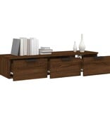 VidaXL Wandkast 102x30x20 cm bewerkt hout bruineikenkleurig